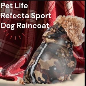 Pet Life Reflecta Sport Rain breaker Dog 🐩Raincoat  Jacket w/removable hood NWT